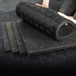 30mm Thick High-Density Anti-Static Rubber Flooring with High Impact Resistance and Non-Slip Surface for Gyms