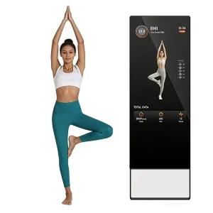 32” 43” Smart Rectangle Android WiFi Interactive Fitness Mirror for Home Gym Yoga with Touch Screen
