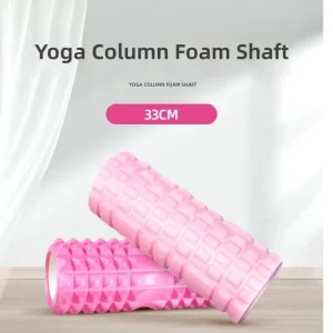 33-45cm PVC EVA Hollow Yoga Pilates Foam Roller with Wolf Tooth Massage Texture and Custom Logo