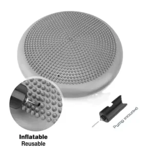 33 cm Eco-Friendly PVC Inflatable Balance Foot Cushion with Customized Color and Logo for Yoga Exercise