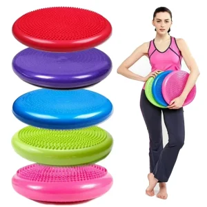 33cm Yoga Balance Ball Gym Inflatable Stability Wobble Training Balance Cushion Fitness Massage Pad Mat Disc