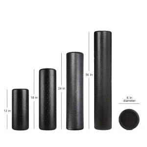 36″ x 6″ EPP Cover High-Density Massage Foam Yoga Exercise Roller