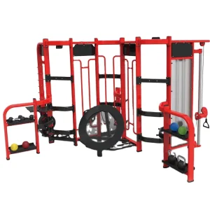 360 (4 Gates) Steel Commercial Fitness Equipment with 70KG Weight Stack and Full Accessories Set