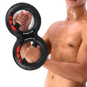 360 Degree Rotating 8-Shaped Hand Grip Adjustable Resistance Fitness Twister Arm Trainer for Chest