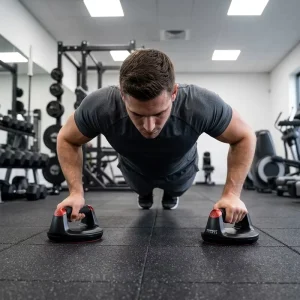 360 Degree Rotating Push up Bar ABS Material for Home Gym Strength Training Equipment for Men Women Abs Training