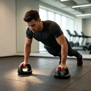360° Swivel Multi-Angle Rotating Push-Up Bars with Non-Slip Base