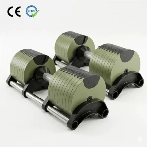 36KG Quick-Adjustment Adjustable Dumbbell Set, Cast Iron Weight System with PC Base for Home Gym