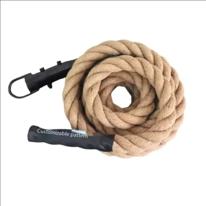 38mm Hemp Battle Rope for Strength Training and Climbing