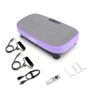 3D Electromagnetic Vibration Plate Platform Portable Full Body Exercise Machine Home Use Fitness 120kgs
