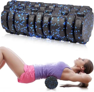 3D High-Density EPP Fascia Foam Roller for Deep-Tissue Massage, Physical Therapy, Yoga, and Pilates
