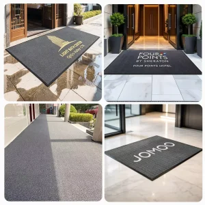 3D High Elastic Polypropylene Floor Mat Waterproof Non Slip Dust Removing Handmade Hotel Doormat Model 9500 Thin Commercial