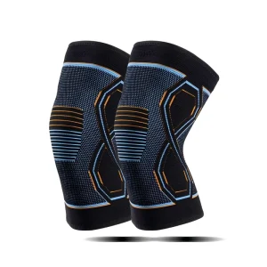 3D Knitted Nylon Spandex Elastic Compression Knee Sleeve for Gym Fitness Spring Sports