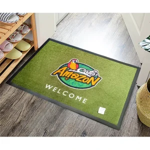 3D Printed Logo Custom Commercial Rubber Doormat