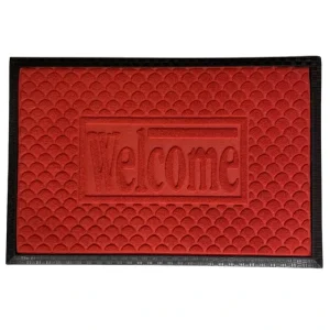 3D Washable Entryway Dust-Removal Rubber Floor Shoe Mat for Bathroom and Kitchen