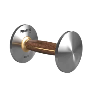 3kg High end Gym Strength Workout Free Weight Elite Stainless Walnut Dumbbell