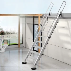 4-12 Step Thickened Aluminum Alloy Indoor Outdoor Household Foldable Ladder 150kg Capacity