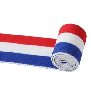 4 Cm Wide Two Tone Striped Nylon Elastic Waistband for Underwear and Apparel