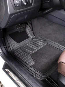 4-Piece Heavy Duty Two-Tone All-Weather Car Floor Mats for Cars Trucks SUV