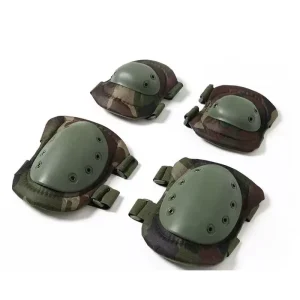 4-Set Tactical Knee and Elbow Protectors for Outdoor Climbing, Cycling and Training