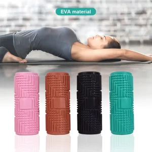 4 Speed Electric Vibration Foam Roller Soft Rubber Full Body Deep Tissue Massage for Muscle Recovery Pain Relief