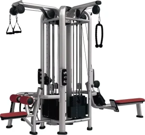 4-Station Commercial Multi-Station Workout Gym Equipment Steel Fitness Machine for Home Strength Training