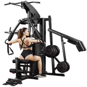 4-Station Full-Body Strength Training Home Gym Equipment