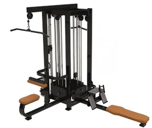 4-Station Steel Commercial Strength Training Machine Back Chest 4 Users Adjustable