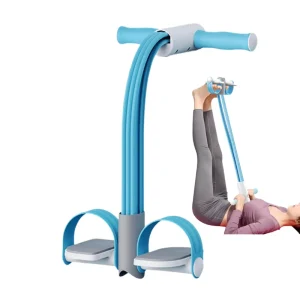 4 Tube Foot Pedal TPE Resistance Band Shoulder Opener Back Beauty Sit Up Aid Yoga Fitness Rope Factory