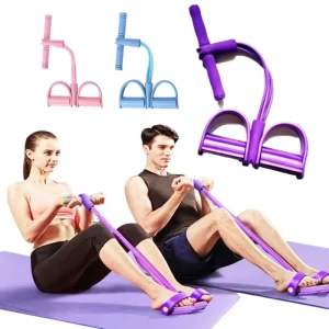 4-Tube Removable Foot Pedal Puller Set with Pull Rope and Anti-Break Design