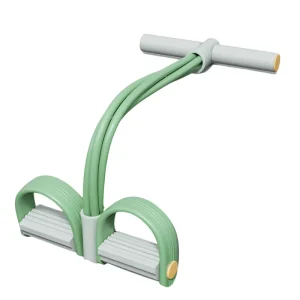 4-Tube Training Resistance Band with Foot Pedal Pullers
