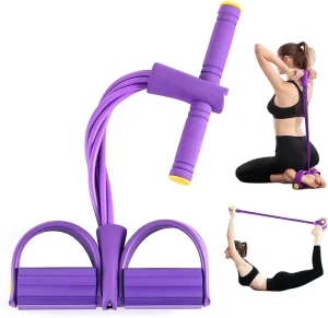 4-Tube Yoga Pilates Exercise Pedal Pulling Equipment