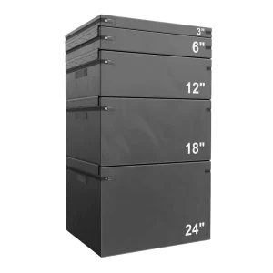 4-in-1 Adjustable-Height Soft Plyo Box for Home Functional Training