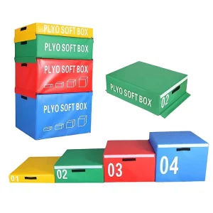 4-in-1 Combined Plyometric Agility Jump Box for Leg Muscle Strength Training