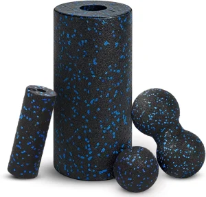 4-in-1 High-Density EPP Foam Roller Set for Muscle Relaxation, Deep Tissue Massage, Yoga, and Physical Therapy