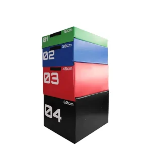 4-in-1 Progressive-Level Jump Box Set, 4 Plyo Boxes, Durable Gym Training Equipment for Children