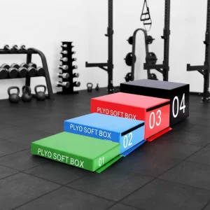 4 in 1 Soft Foam PVC Plyometric Jump Box for Commercial Gym Use