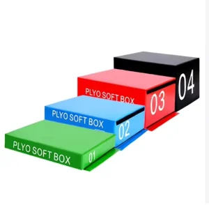 4-in-1 Soft Foam Plyo Jump Box, Thickened Anti-Slip