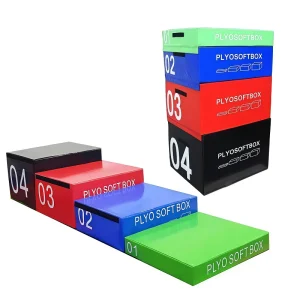 4-in-1 Soft Plyometric Jump Box for Strength Training