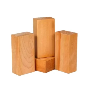 4 x 6 x 9 Inch Natural Solid Bamboo Yoga Block Support Prop