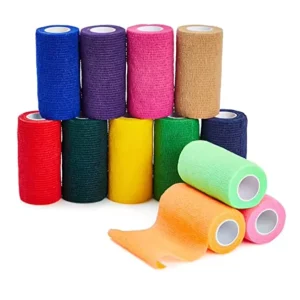 4.5m Color Self-Adhesive Nonwoven Cohesive Elastic Bandage Breathable Lightweight for Athletic Use