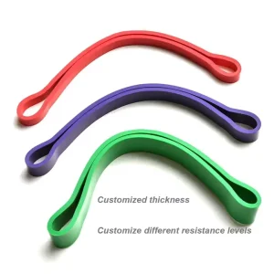 4.5mm 3-Pack Latex Rubber Non-Slip Short Resistance Bands for Glute Activation