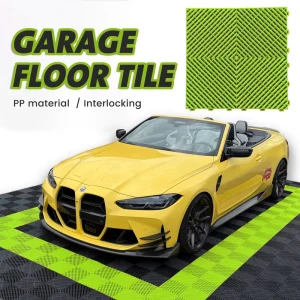 40*40cm Plastic DIY Interlocking Anti-Slip Wear-Resistant Click Garage Floor Tiles for Indoor Flooring and Car Detailing Shops
