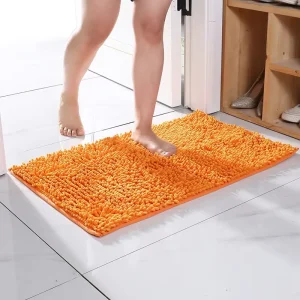 40*60cm Household Water-Absorbent Shaggy Rug Latex Back Non-Slip Toilet Floor Bath Mat