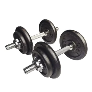 40 lb Adjustable Iron Dumbbell Set for Home and Gym Use