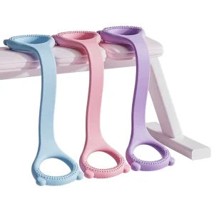 40-pound ABS Resistance Rope Figure-eight Exerciser Tensioner Back Stretching Strap for Yoga