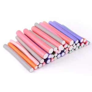 42-Piece Heatless Flexible Twist Hair Rollers, Soft Rubber Foam Curling Rods for Short and Long Hair
