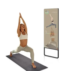 43 Inch Full HD LCD Touch Screen Split Screen Wall Mounted Android Fitness Yoga Mirror Metal