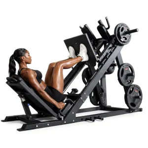 45-Degree Leg Press and Hack Squat Combo Machine Heavy-Duty Commercial Gym Equipment