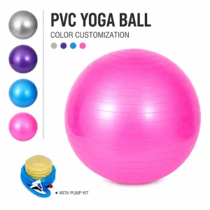 45cm Heavy-Duty Exercise Ball for Desk Seating, Spinal Stretching and Mobility Training