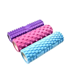 45cm Hollow EVA Foam Roller and Spike Massage Stick with Wolf-Tooth Pattern